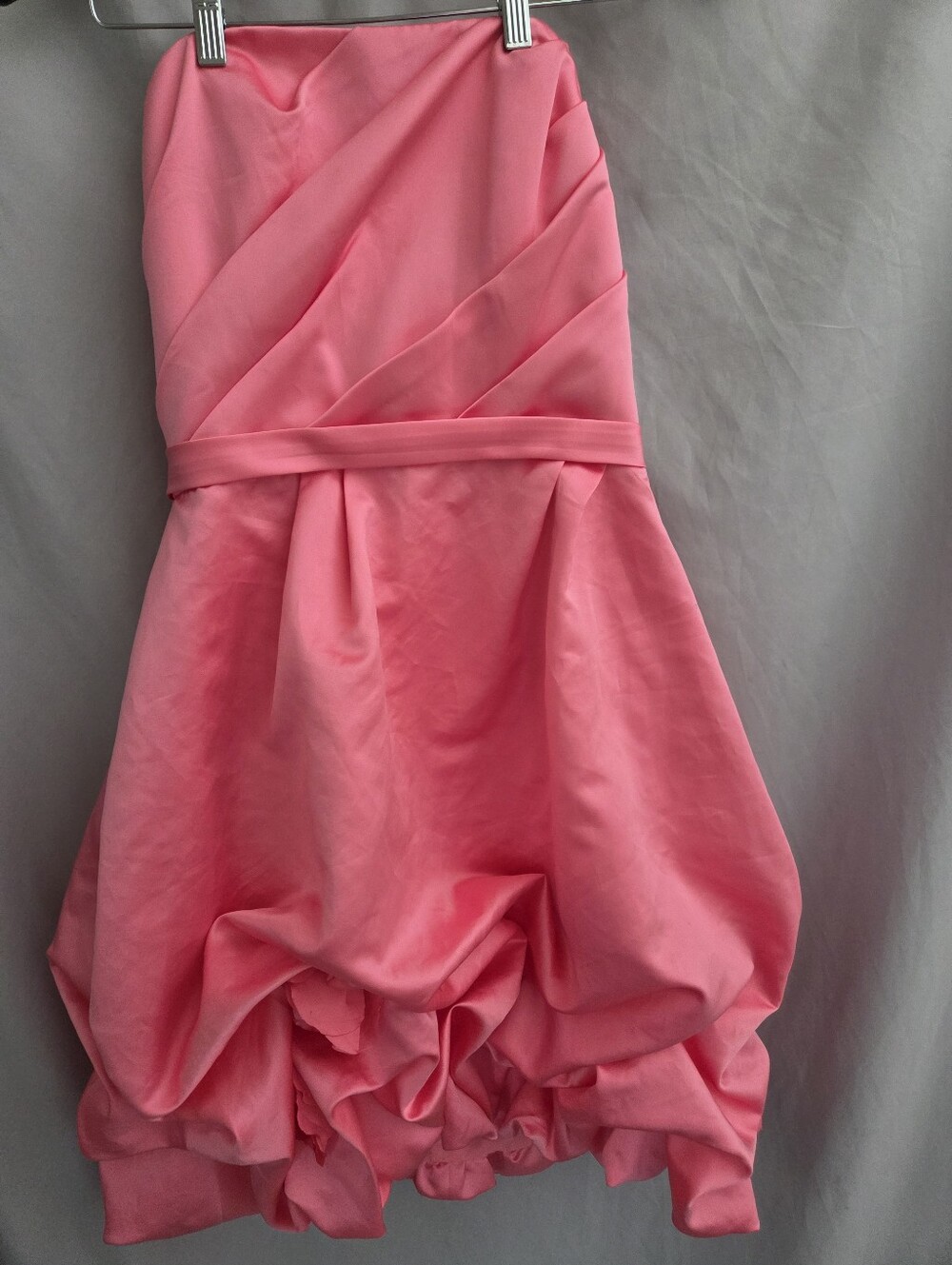 Pink Party Dress with Bubble Skirt